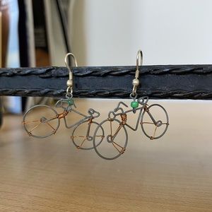 ⭐️ Recycled Bicycle Earrings